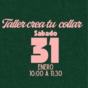 Taller 31 enero 10:00 a 11:30