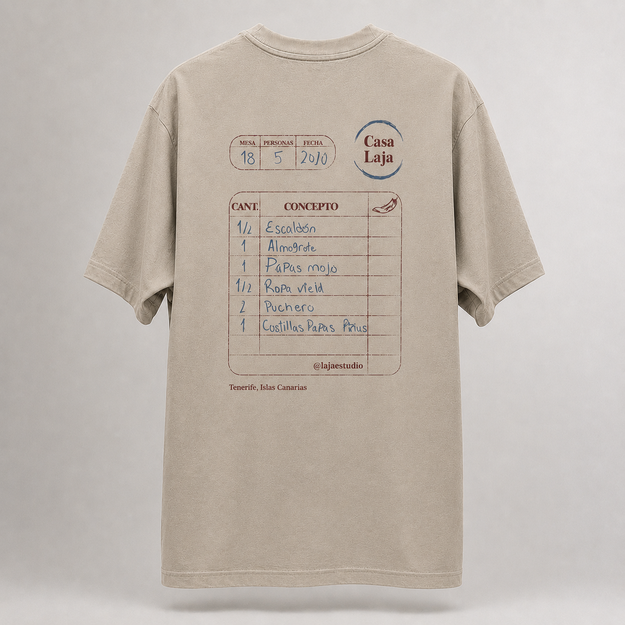 Camiseta comanda