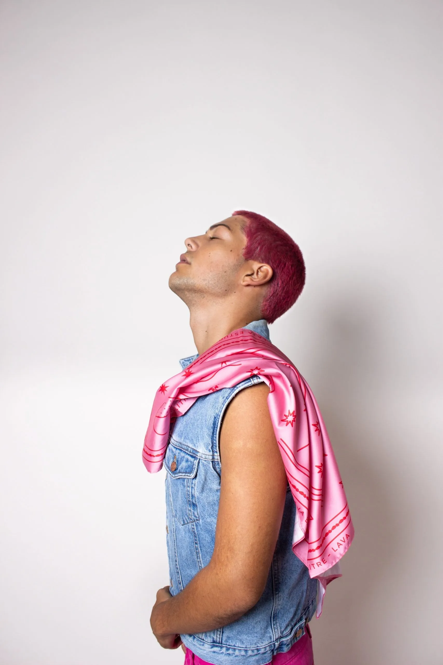 PaƱuelo Quica Rosado - Imagen 2